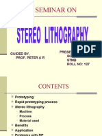 Stereo Lithography P1resentation PDF