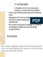 Features of Spoken Grammar