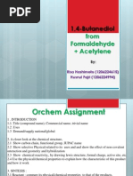 1,4-Butanediol: From Formaldehyde + Acetylene