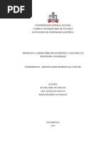 Amplificador Diferencial Com Tbj