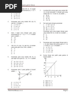 Soal Persamaan Garis Lurus Pdf