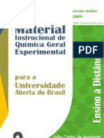 Material Instrucional de Quimica Geral Experimental para A Universidade Aberta Do Brasil