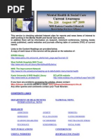 Download Mental Health Bulletin No 216 August 10th 2009 by Health Library SN18375172 doc pdf