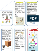 Triptico La Materia