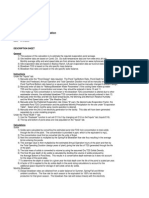 Project Beacon Evaporation Pond Sizing Calculation: Description Sheet General