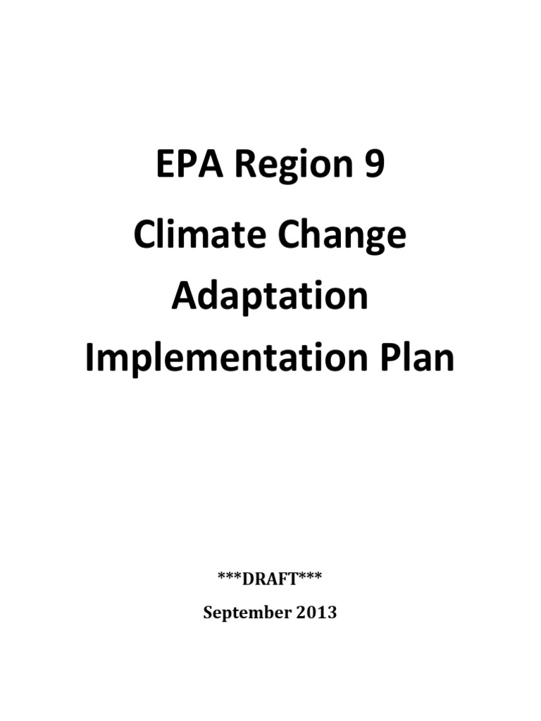 EPA Region 9 Climate Adaptation Plan | PDF | Coral Reef | Climate Change
