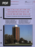 Calculation of Eccentricities in Load Bearing Walls-Engineers File Note