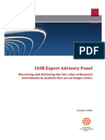 IASB Expert Advisory Panel October 2008 Fair Value Measurment