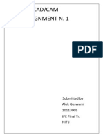 ASSIGNMENT 1 Cad PDF