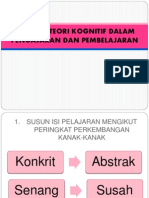 Aplikasi Teori Kognitif Dalam Pengajaran Dan Pembelajaran