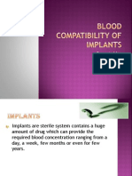 Blood Compatibility of Implants
