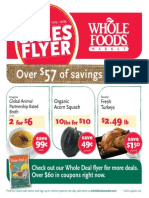 Whole Foods超级市场11月13日到12月3日的优惠