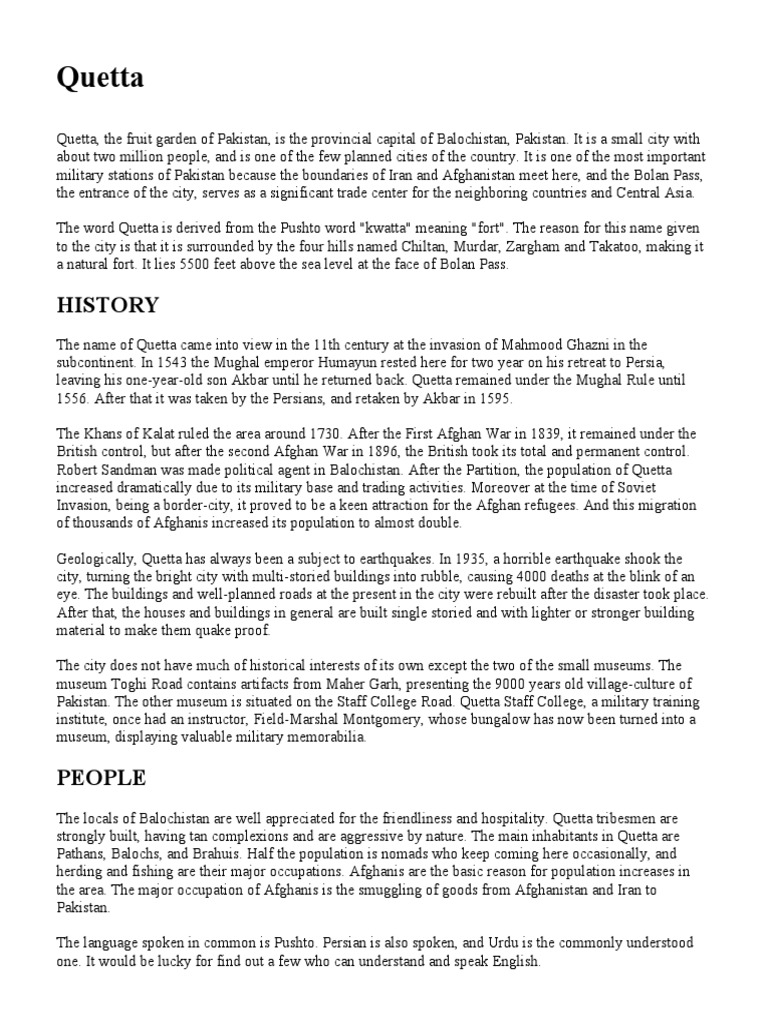 Quetta PDF