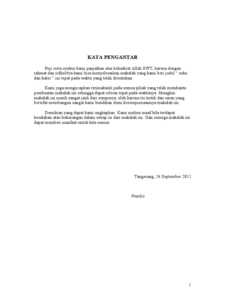 Makalah Suhu Dan Kalor