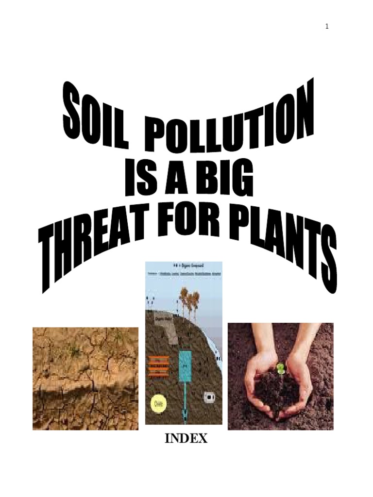 Report on soil pollution image