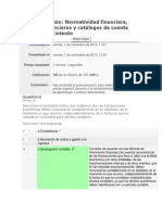 Autoevaluación 1 Normatividad financiera, estados financieros y catálogos de cuenta