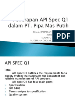 Penerapan API Spec Q1 Dalam PT