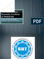 International and Domestic Conflicts of PAKISTAN