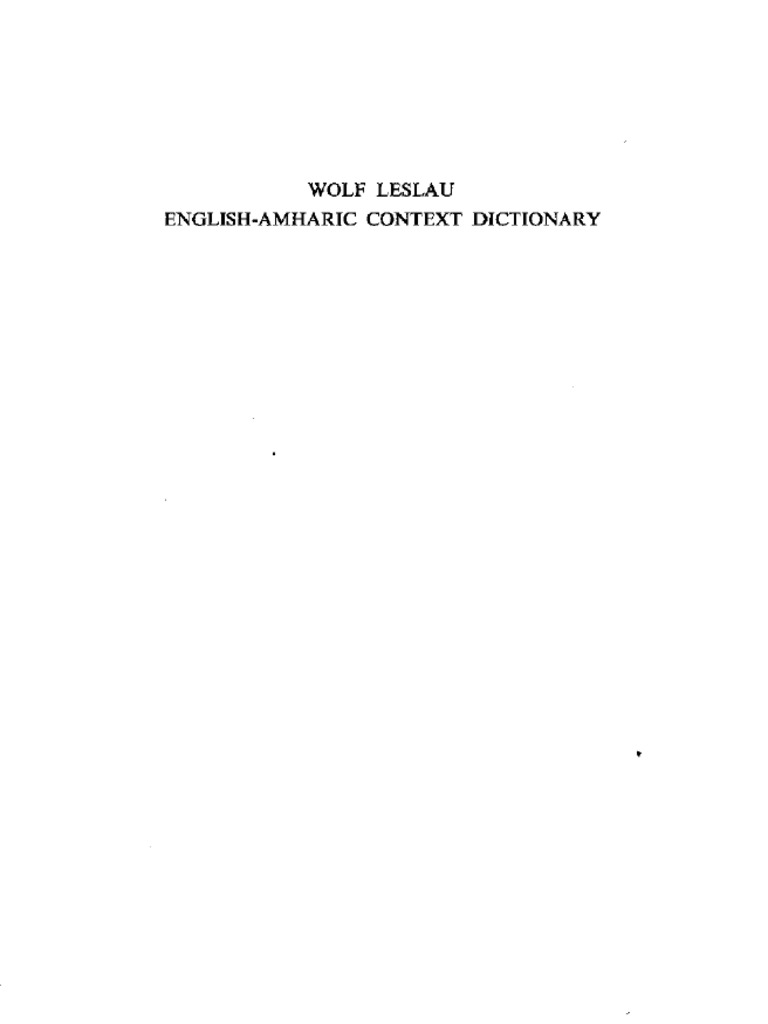 12 EnglishAmharic Context Dictionary PDF PDF Preposition And