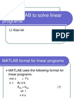 Use MATLAB to solve linear programs.ppt