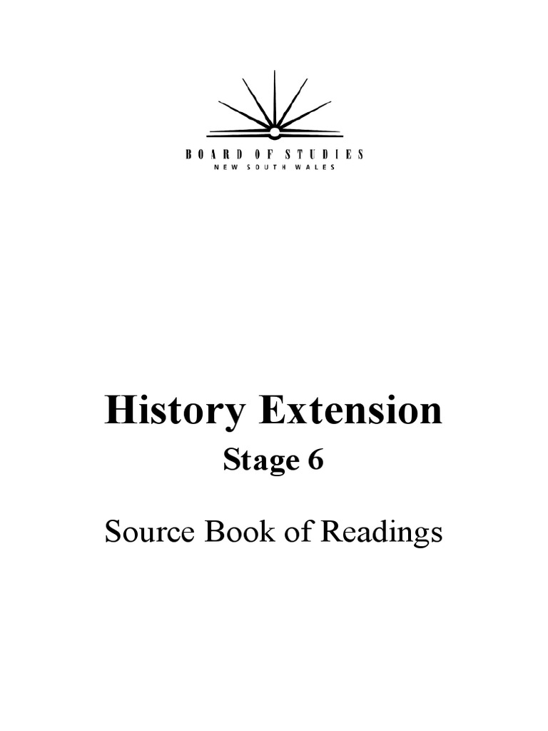 History Extension Readings | PDF | Social Science | History