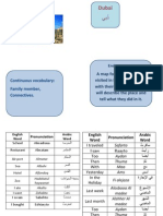 Arabic Vocab Dubai Level 3