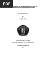 Download Code-Switching and Code-Mixing of Maduranese Javanese and Indonesia language in Merjosari Traditional Market by Maria Ulfa SN183822855 doc pdf