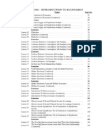 TOC of ECO401 - Introduction To Economics PDF