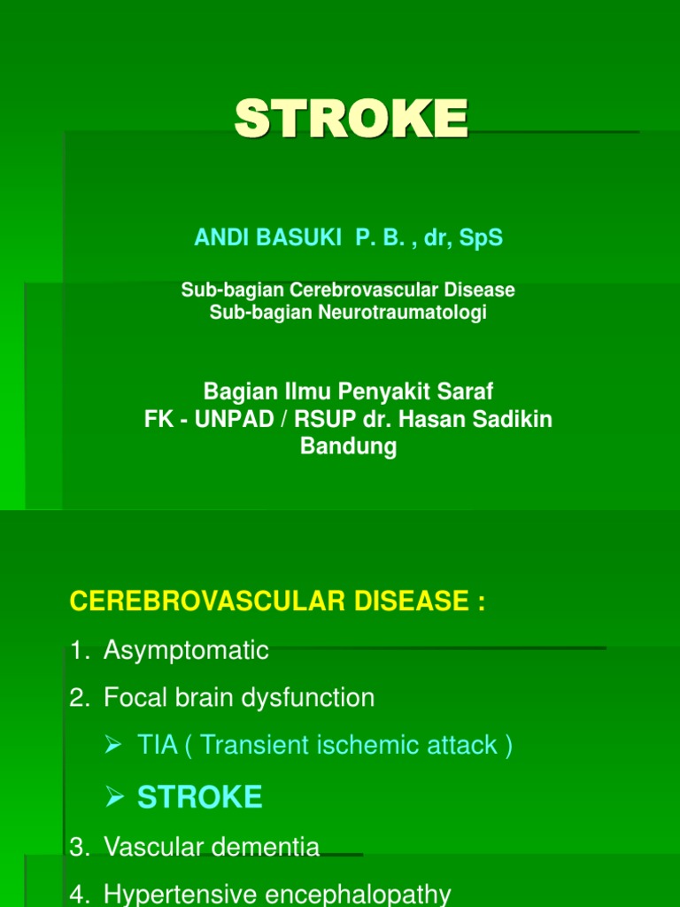 Stroke & Vertigo Vertigo Stroke