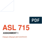 ASL715 - Assignment 1 PDF