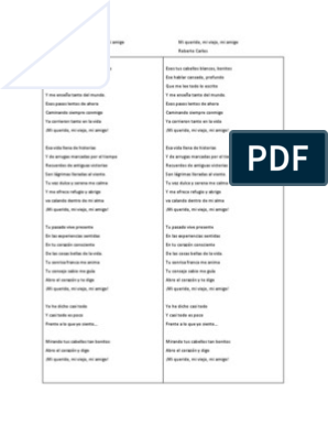 Canción Roberto Carlos | PDF