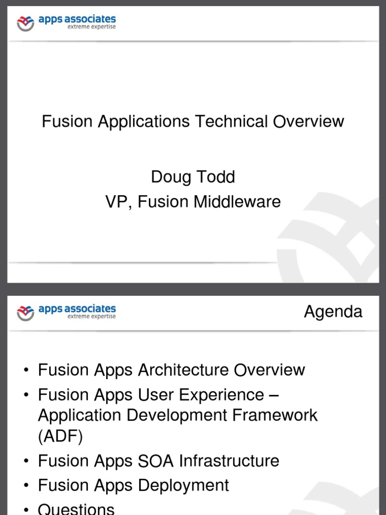 Fusion Apps Technical Overview | PDF | Service Oriented Architecture ...
