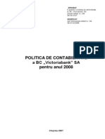 Politica de Contabilitate PT 2008