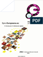 Matei Dan - Spre Europeana Eu o Introducere in Bibliotecile Digitale 2009 PDF