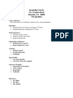 Jacqueline Garcia 311 Aviation Road Marietta, GA 30060 770-420-0822