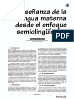 La Enseñanza de La Lengua Materna Desde El Enfoque Semiolinguistico Amanda Correa