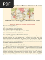 O Papel de Angola na Corrida à África e no Estabelecimento de Impérios Coloniais