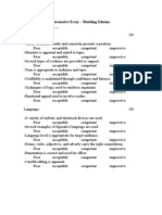 Persuasive Essay Rubric