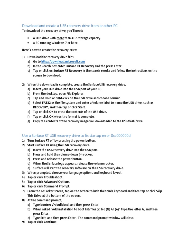 Surface Rt Recovery Image – Microsoft Surface Recovery Image – ARXIHM