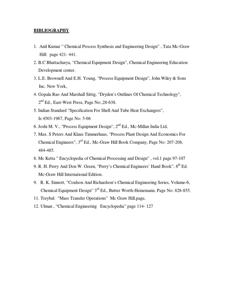 Chemical Engineering Bibliography | PDF | Technology & Engineering