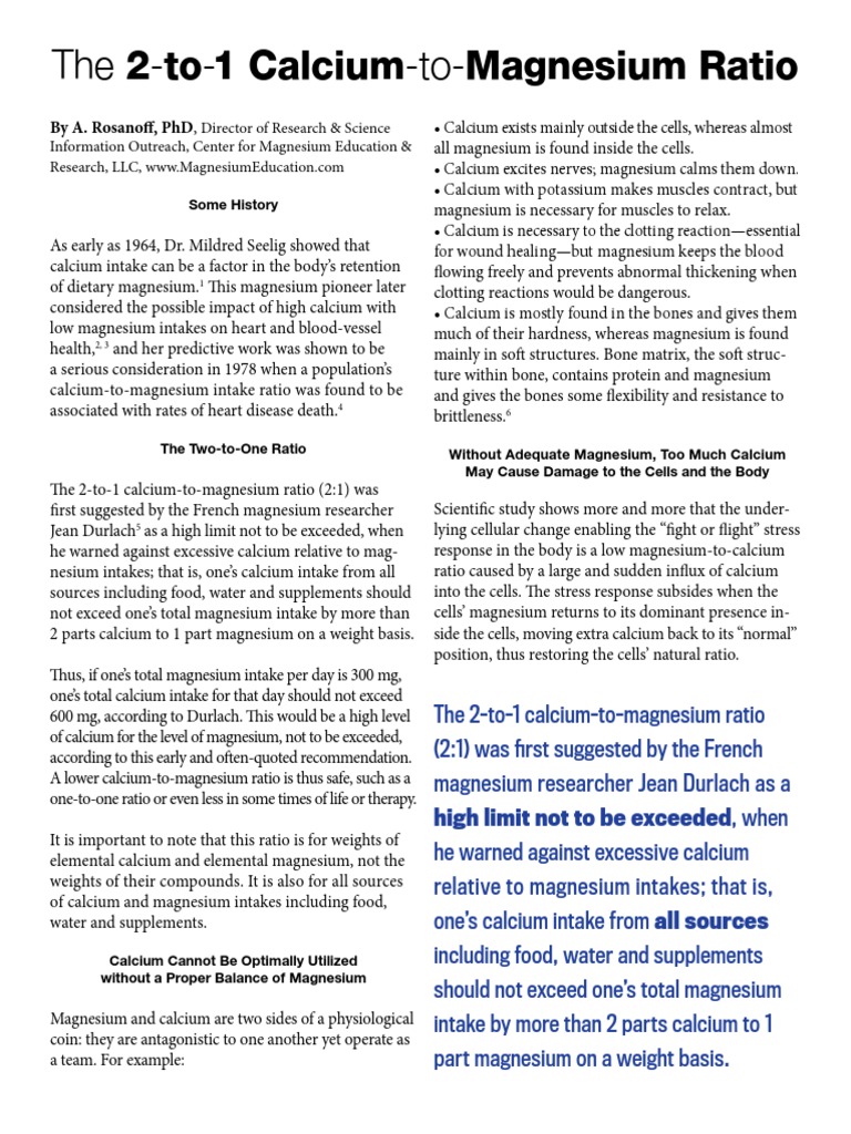 FinalCalciumMagnesiumRatio3112.pdf Calcium Magnesium