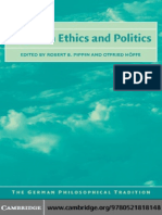 Robert B. Pippin, Otfried Höffe, Nicholas Walker Hegel On Ethics and Politics The German Philosophical Tradition 2004