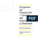 Programa de Prevencion y Control Del Sobrepeso y Obesidad