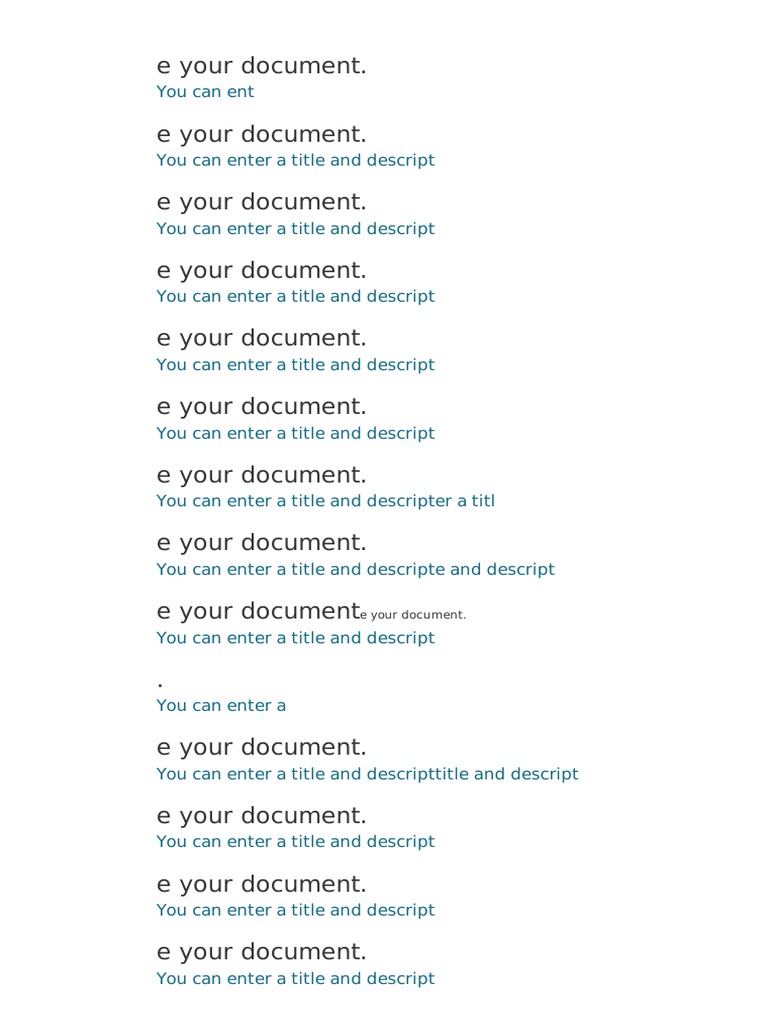 Document Title and Description Guide | PDF