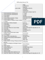 NISR Book Inventory by Title PDF