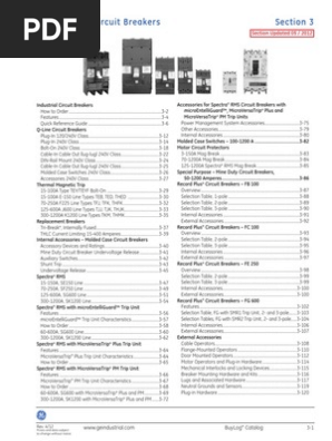 General Electric Molded Case Breakers | PDF | Fuse