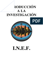 Introduccion a La Investigacion--Instituto Nacional de Educacion Fisica