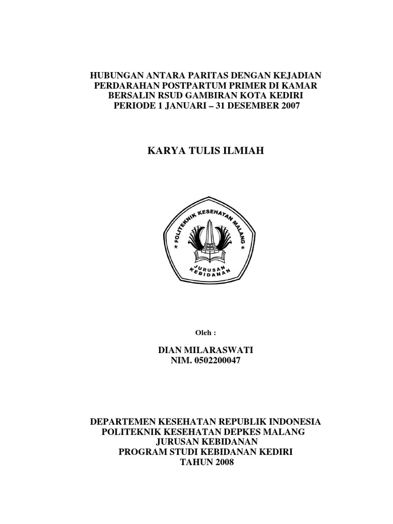 Contoh Judul Skripsi Untuk D4 Kebidanan