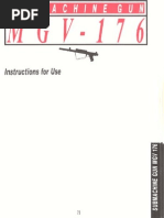 Sub Machine Gun MGV 176 Manual