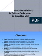 La Convivencia Ciudadana, la cultura ciudana y la seguridad vial